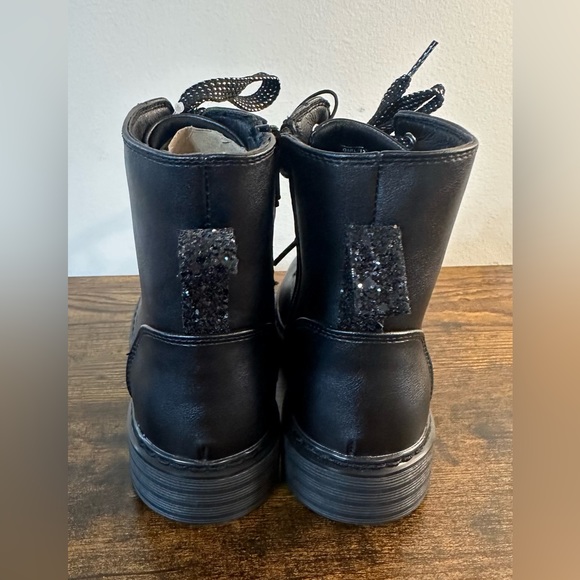 SO Toddler and Little Girl Black Combat Boots NWT Various Sizes - Picture 5 of 6